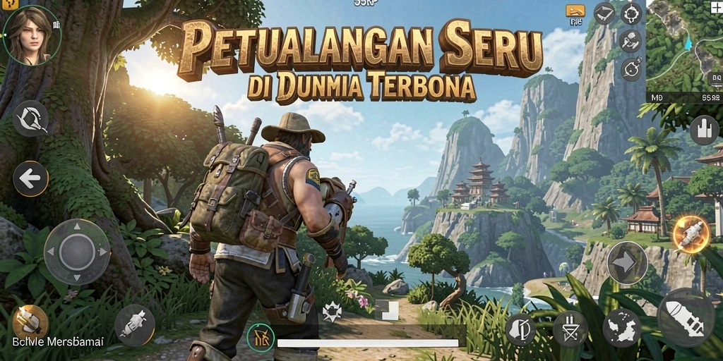 Screenshot gameplay Open World di 55RP menampilkan petualangan yang mendebarkan.