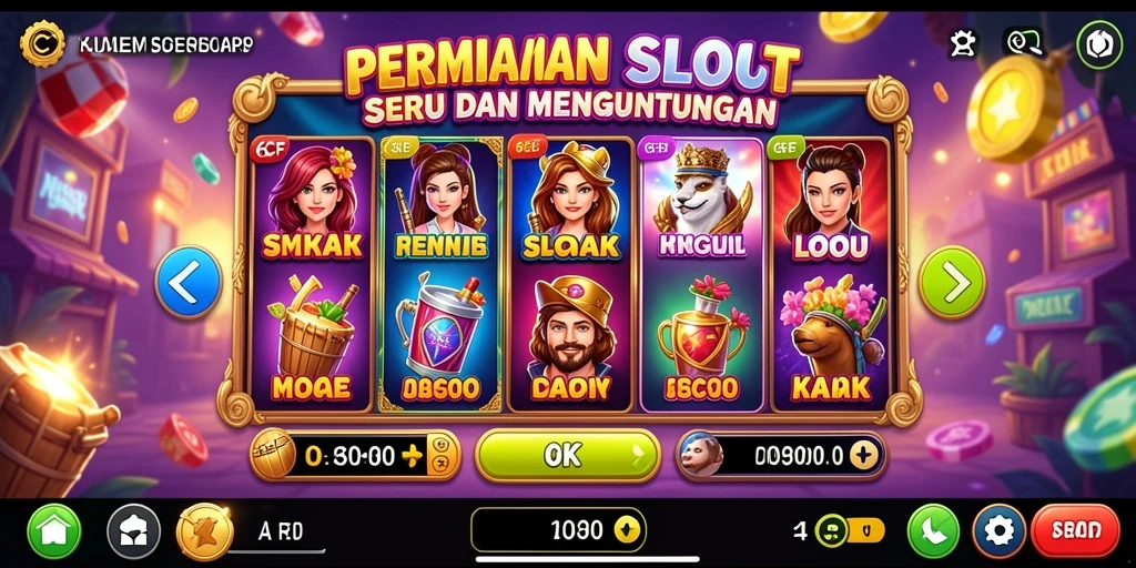 Gameplay menegangkan dalam aplikasi Slot 6CF.