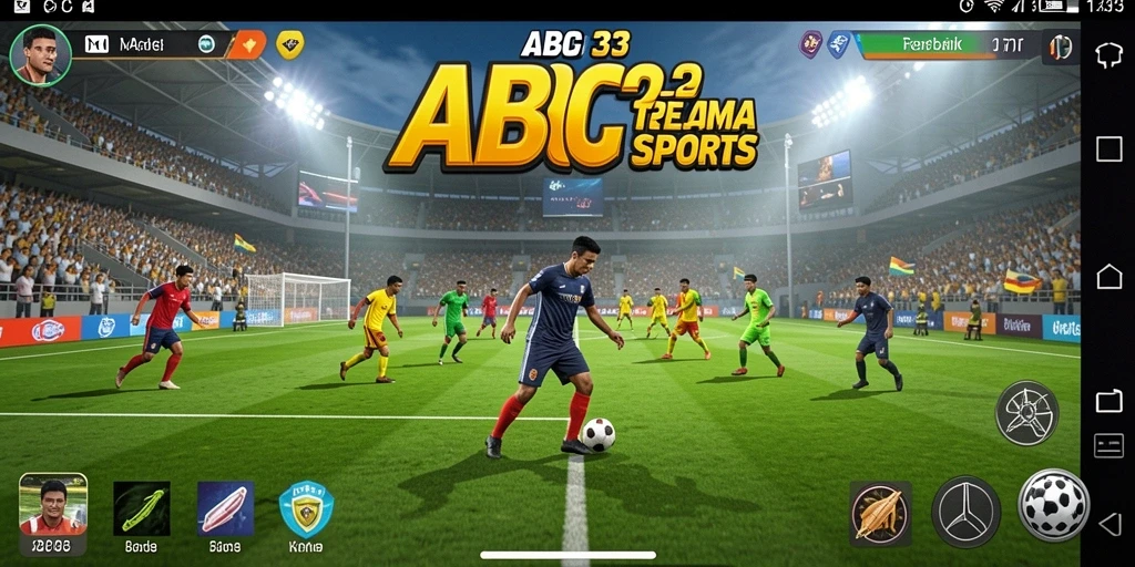 Tampilan utama gameplay <strong>ABC33</strong> dengan aksi olahraga yang seru.