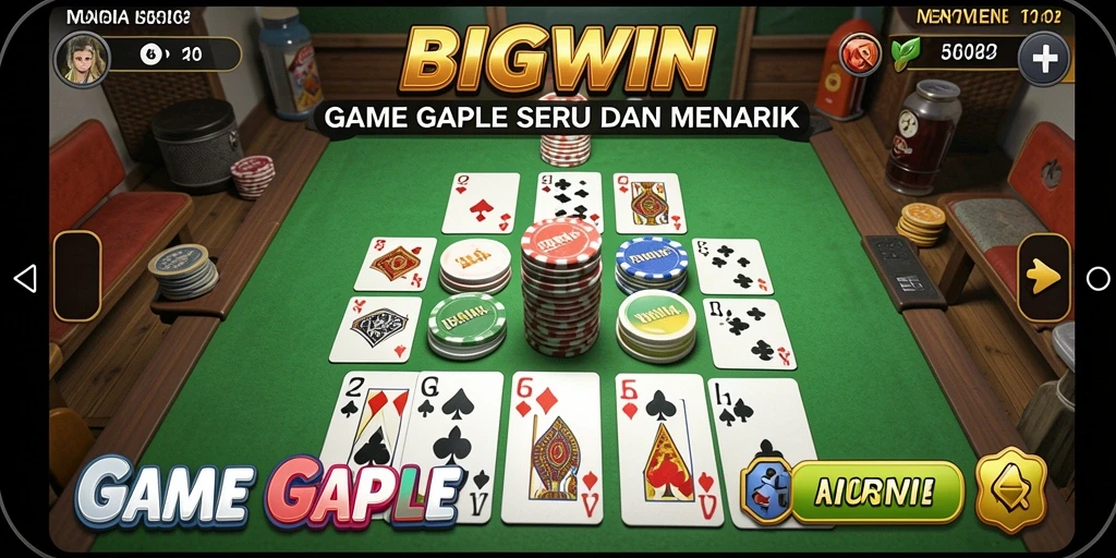 Tampilan gameplay Gaple yang seru dan interaktif.
