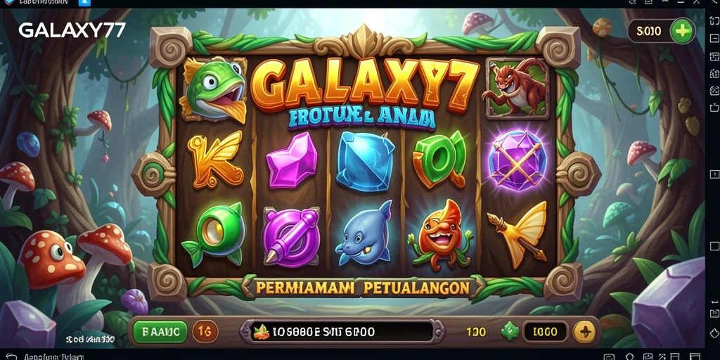 Tampilan gameplay slot yang mengasyikkan di GALAXY77.