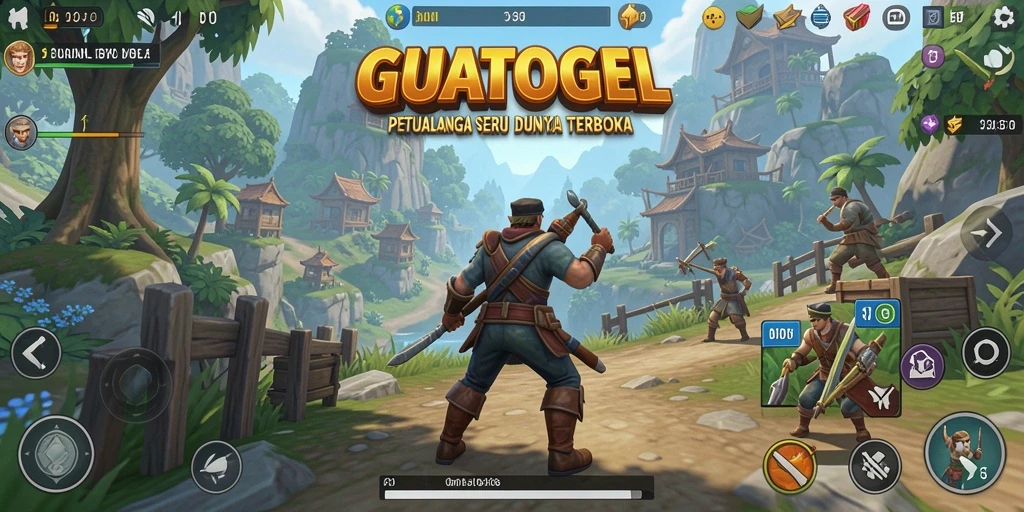 Screenshot GUATOGEL menampilkan gameplay Open World yang epik dan menakjubkan.
