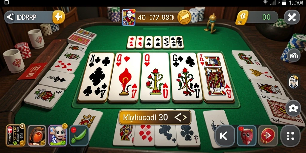Tampilan gameplay IDRRP menampilkan suasana seru permainan Domino.
