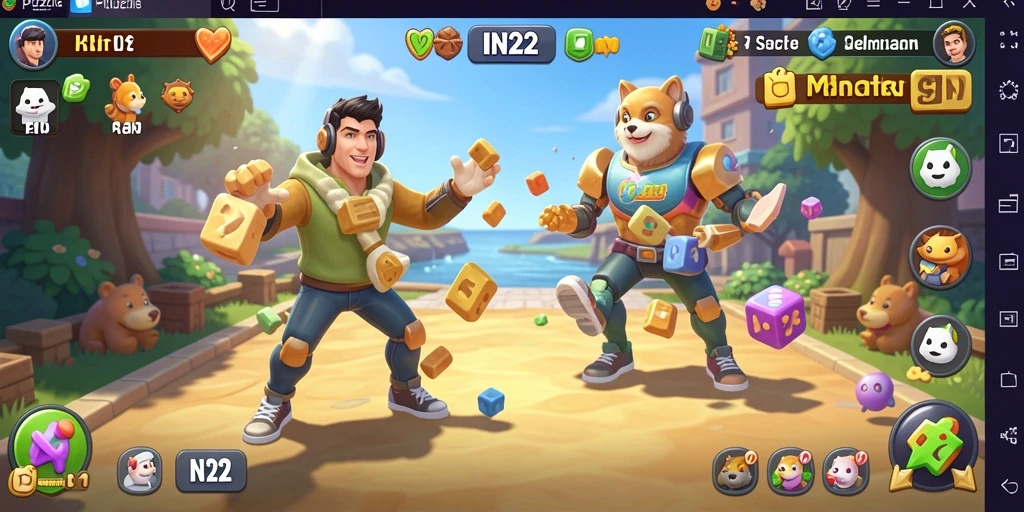 Gameplay IN22 yang menantang dan menyenangkan.