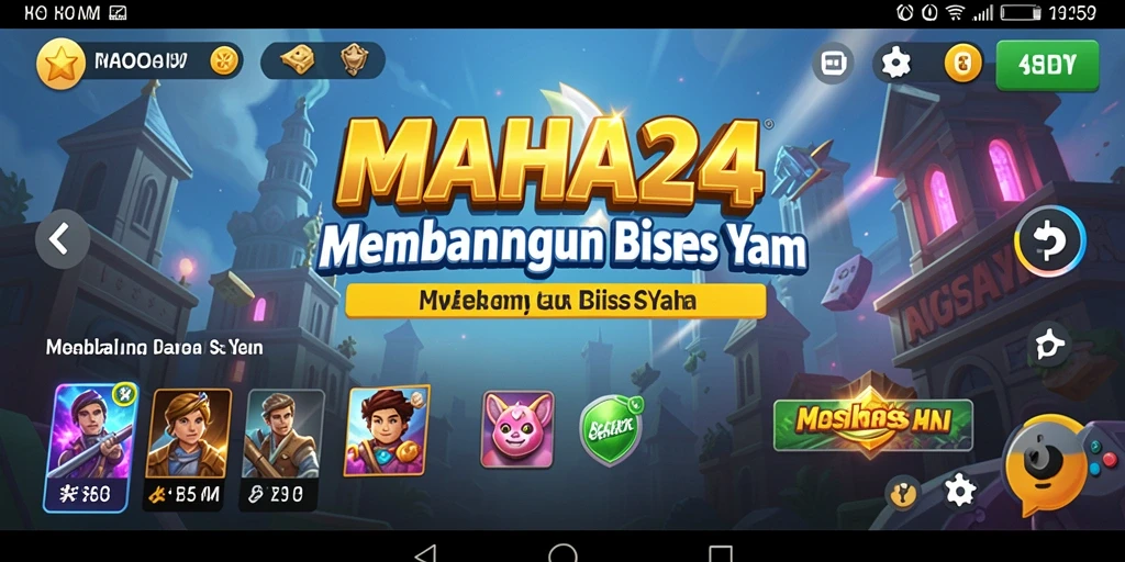 Tampilan gameplay MAHA24 yang penuh tantangan dan keseruan.