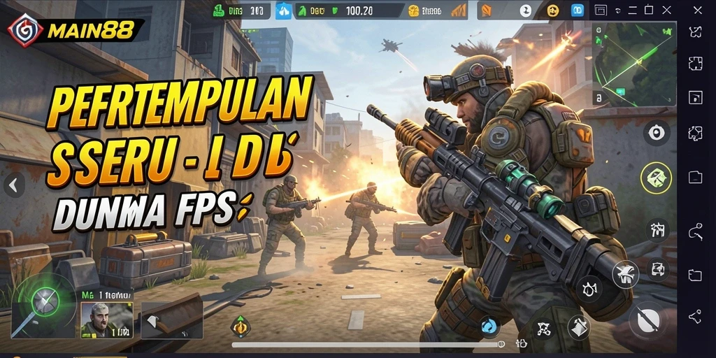 Tampilan gameplay <strong>MAIN88</strong> yang seru dan mengasyikkan dalam mode FPS.