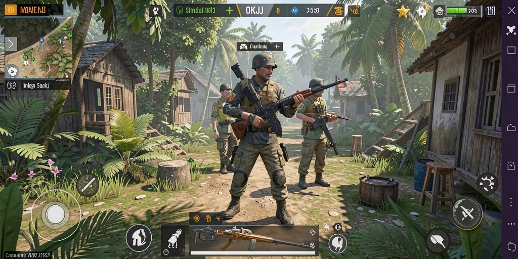 Tampilan gameplay OKJK yang realistis dan menarik.