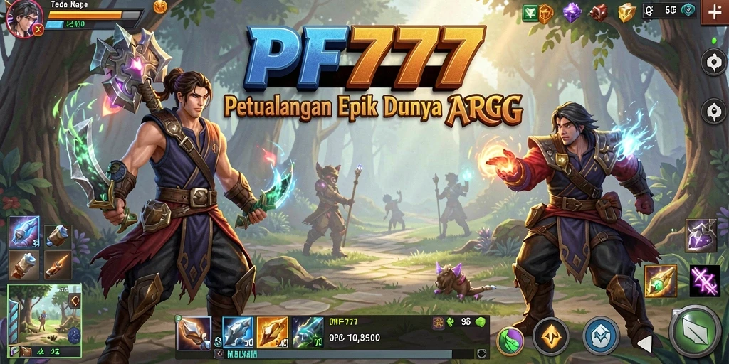 Screenshot PF777 menampilkan aksi karakter dalam pertempuran ARPG yang sengit.