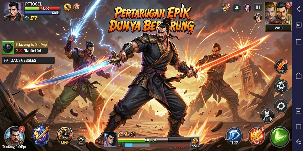 Tampilan gameplay PTTOGEL yang mendebarkan dan seru.