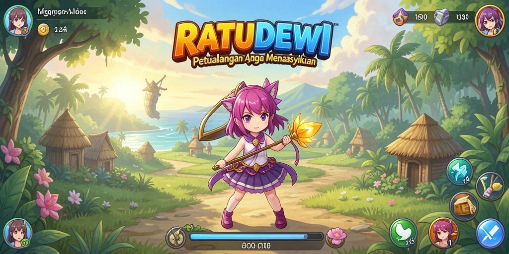 Tampilan menarik dan seru dari gameplay RATUDEWI.