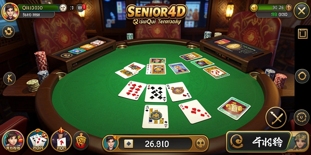 Tampilan seru gameplay QiuQiu di SENIOR4D.