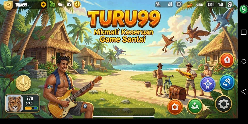 Gameplay TURU99 yang menenangkan dan ceria.