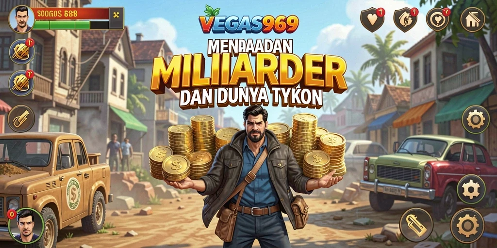 Gameplay Tycoon yang menampilkan pembangunan bisnis yang menarik dan strategis.