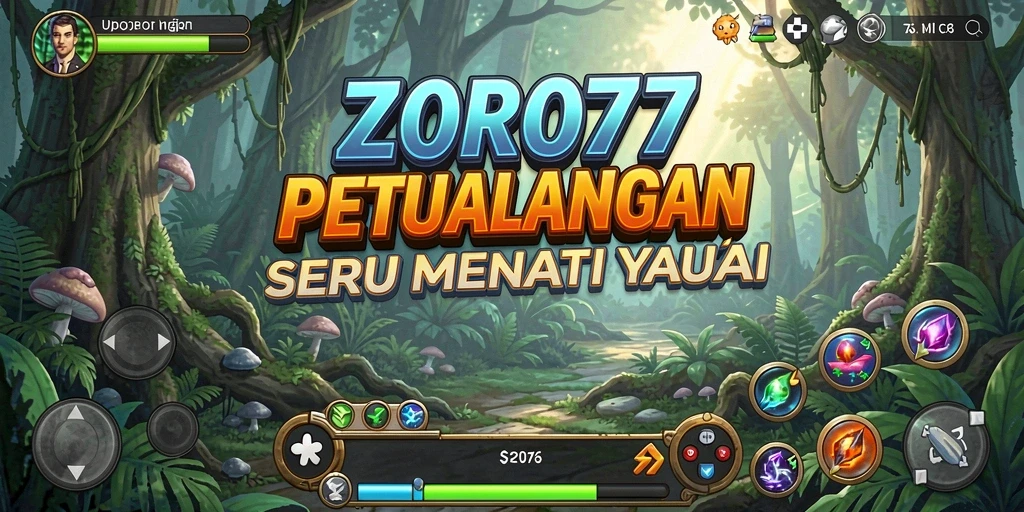 Gameplay menarik ZORO77 yang menunjukkan serunya dunia petualangan.